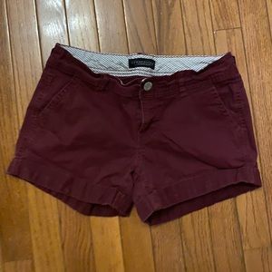 Burgundy Aero shorts